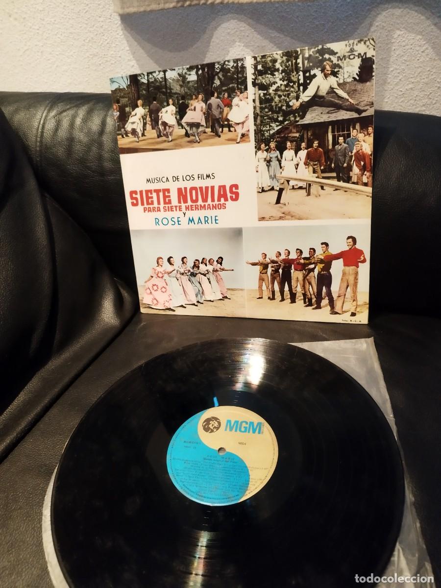 Discos de vinilo: &ndash;Siete Novias Para Siete Hermanos Y Rose Marie. Vinilo lp banda sonora de la pel&iacute;cula.