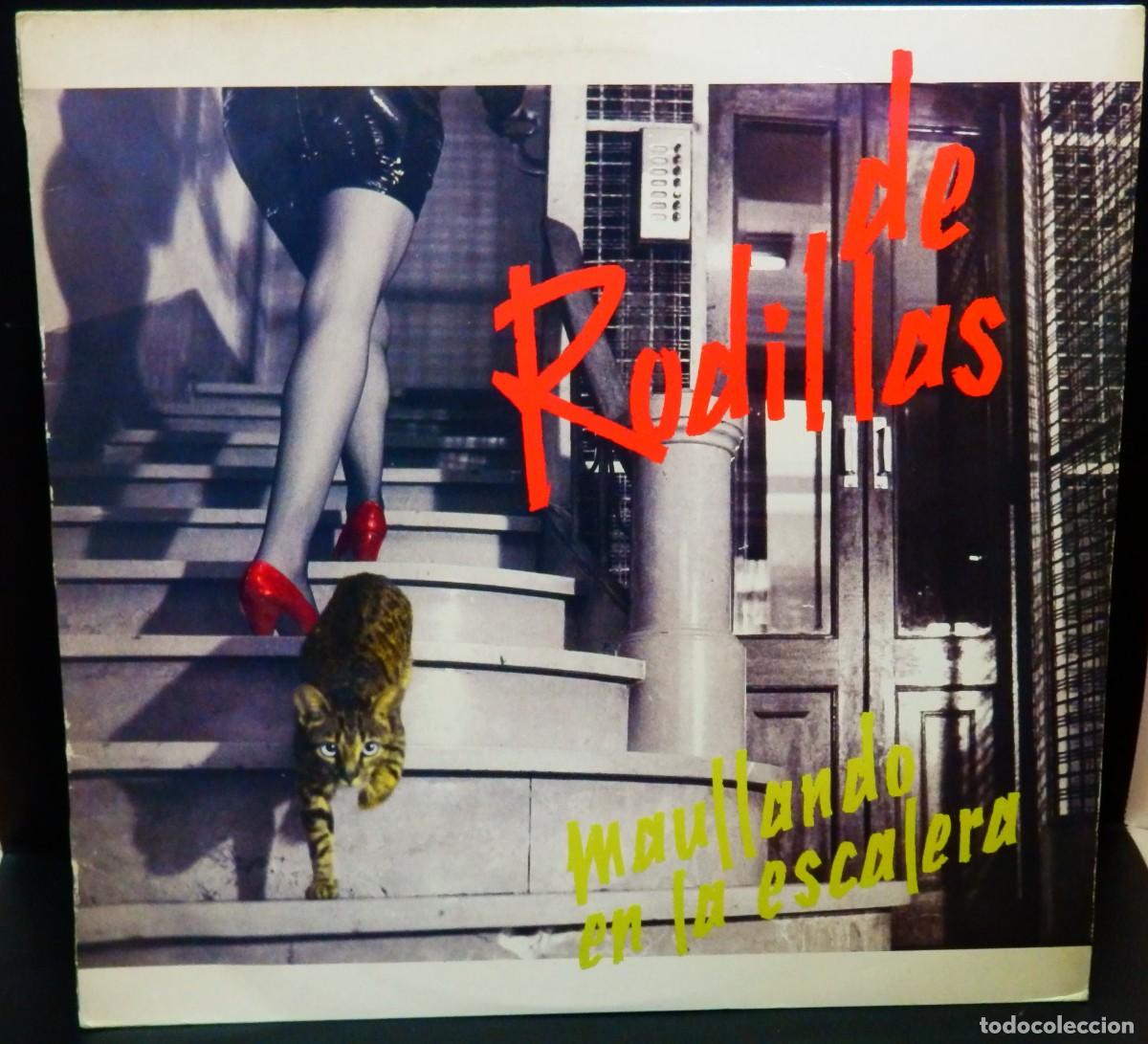 Discos de vinilo: De Rodillas * LP Vinilo * Maullando En La Escalera * Sello Blau * Rare 1988 * Encarte con letras