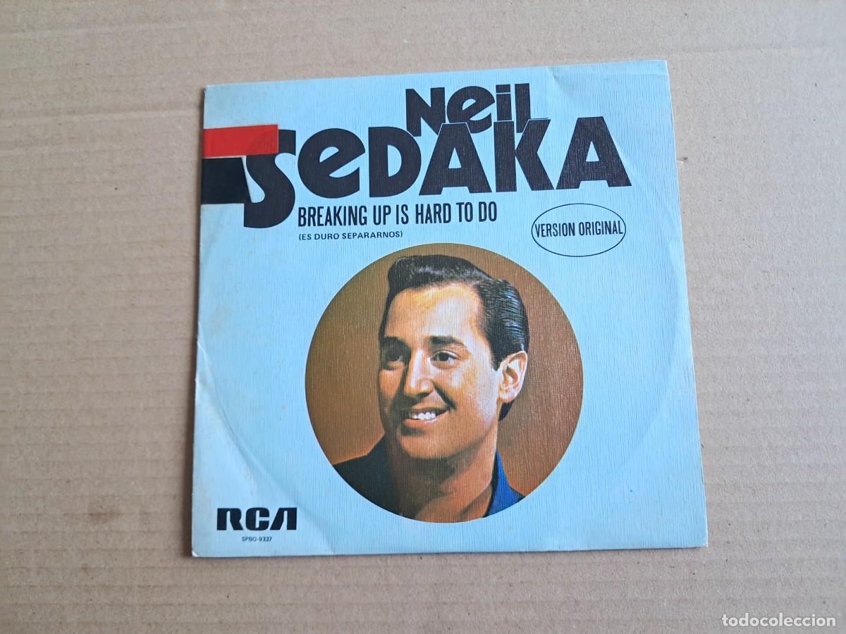 Discos de vinilo: NEIL SEDAKA - BREAKING UP IS HARD TO DO SINGLE 1976 EDICION ESPA&Ntilde;OLA