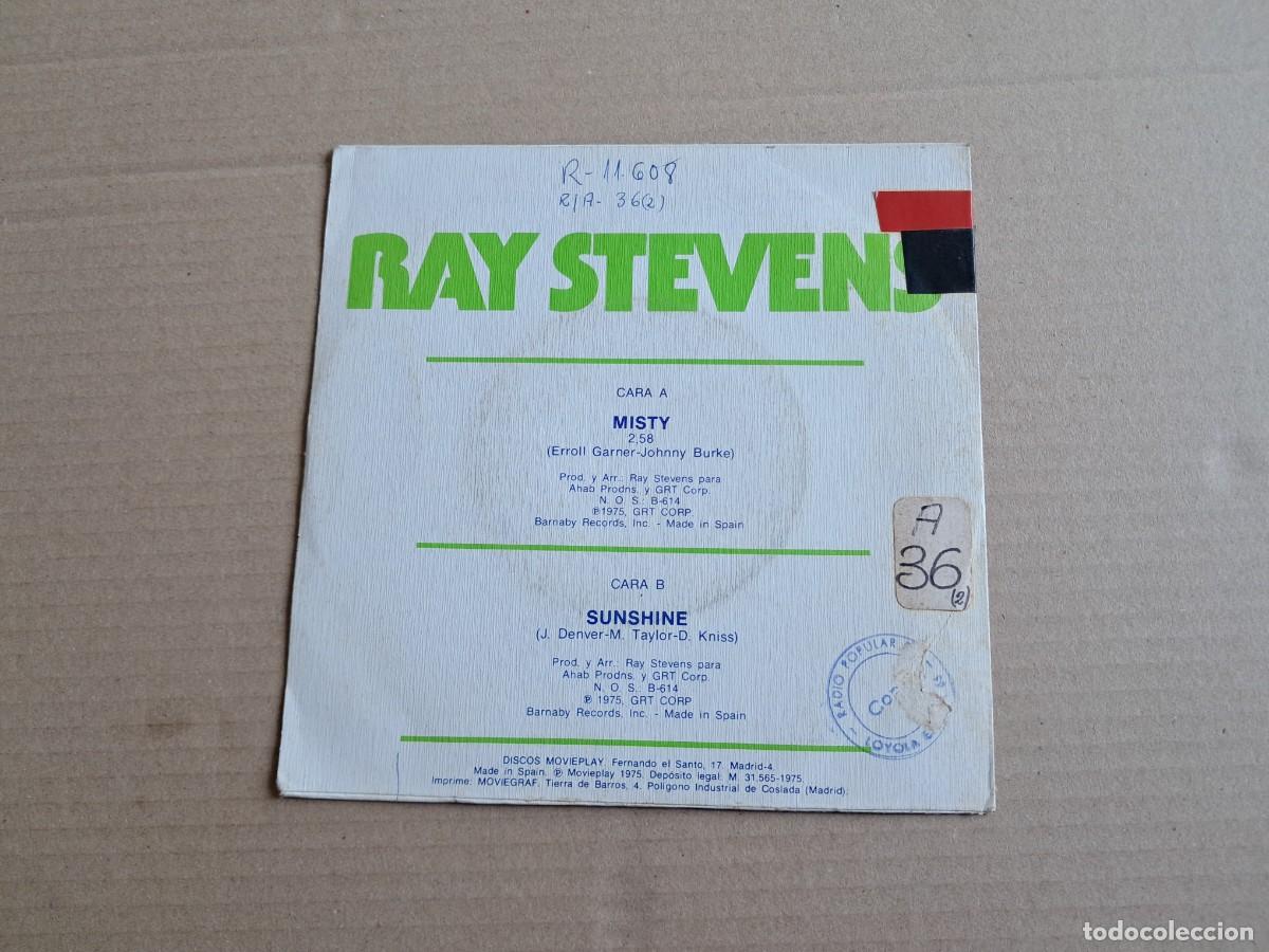 Discos de vinilo: RAY STEVENS - MISTY SINGLE 1975 EDICION ESPA&Ntilde;OLA - Foto 3