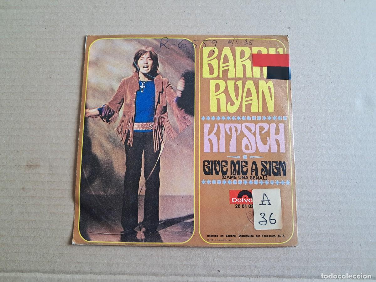 Discos de vinilo: BARRY RYAN - KITSCH SINGLE 1970 EDICION ESPA&Ntilde;OLA - Foto 3