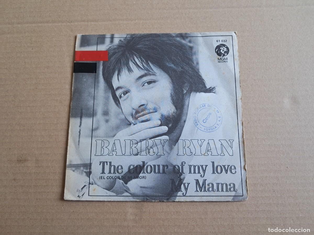 Discos de vinilo: BARRY RYAN - THE COLOUR OF MY LOVE SINGLE 1969 EDICION ESPA&Ntilde;OLA