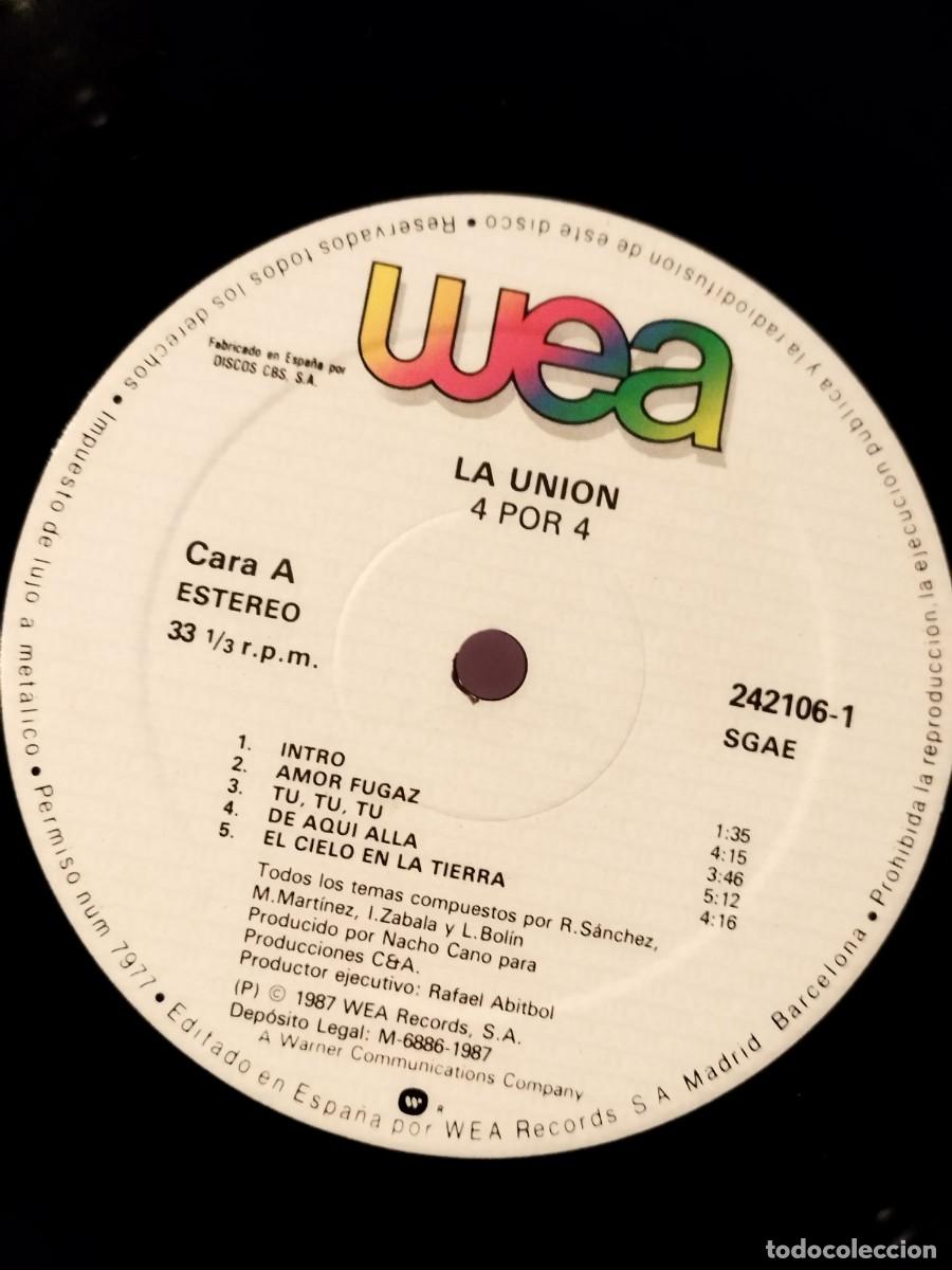 Discos de vinilo: La Uni&oacute;n &ndash; 4x4. Vinilo lp. - Foto 2