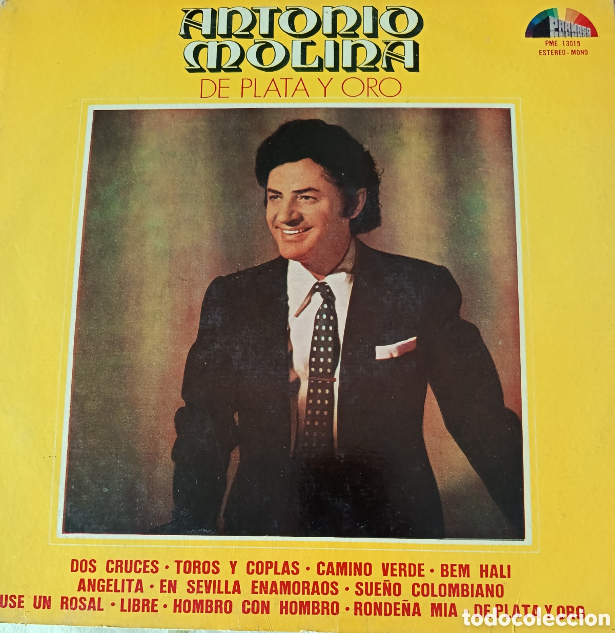 Discos de vinilo: Antonio Molina Lp sello Parnaso editado en Argentina.