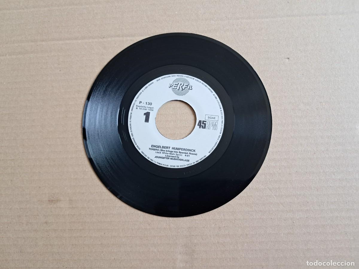 Discos de vinilo: ENGELBERT HUMPERDINCK - TORERO SINGLE PROMOCIONAL 1988 EDICION ESPA&Ntilde;OLA