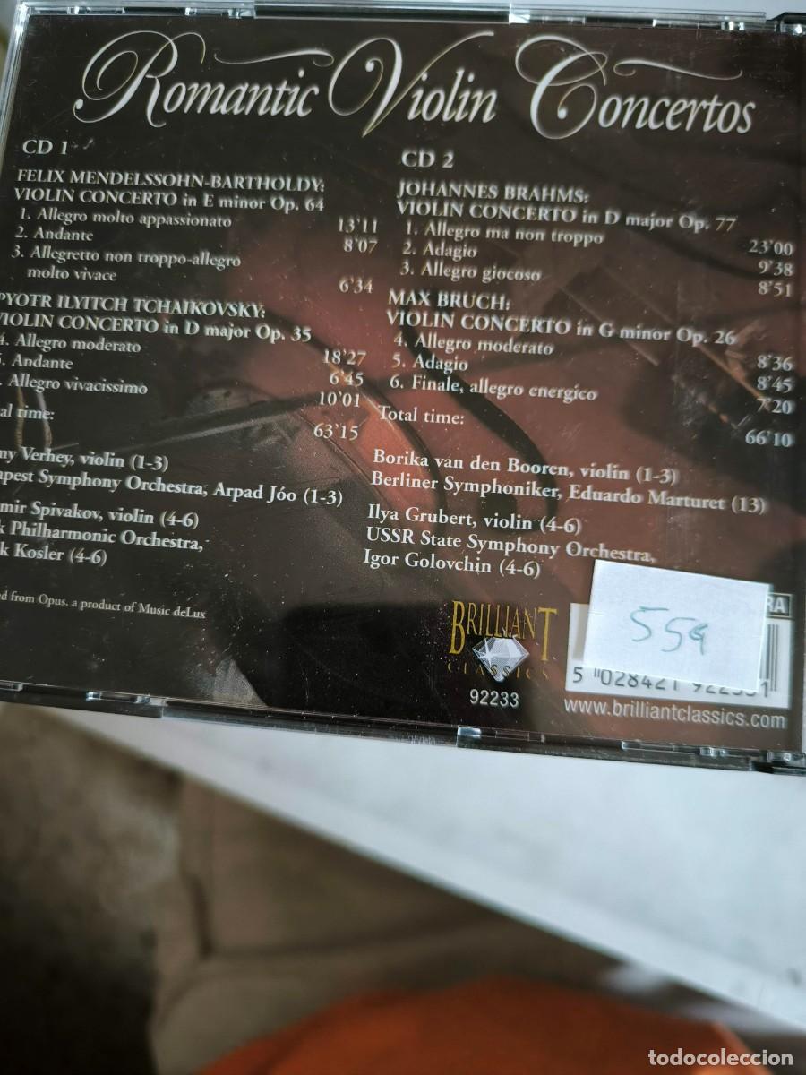 Discos de vinilo: ROMANTIC VIOLIN CONCERTOS 2CDS - Foto 2