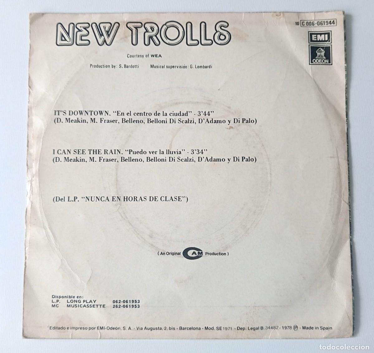 Discos de vinilo: SINGLE NEW TROLLS - IT&acute;S DOWNTOWN - Foto 2