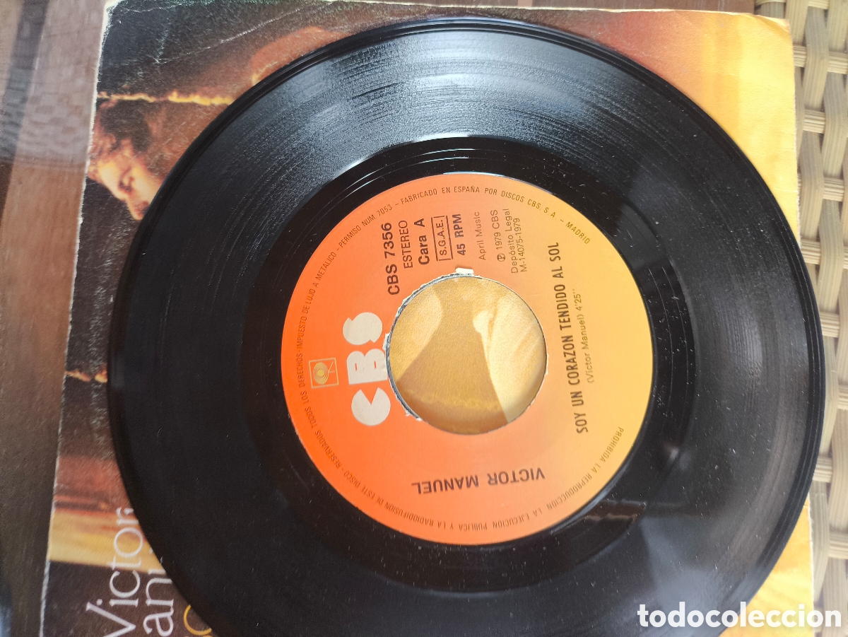 Discos de vinilo: Single de V&iacute;ctor Manuel.lote.V.n.141 - Foto 3