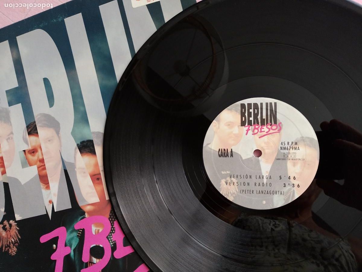 Discos de vinilo: berlin, 7 besos 1993, Synth-pop - Foto 4