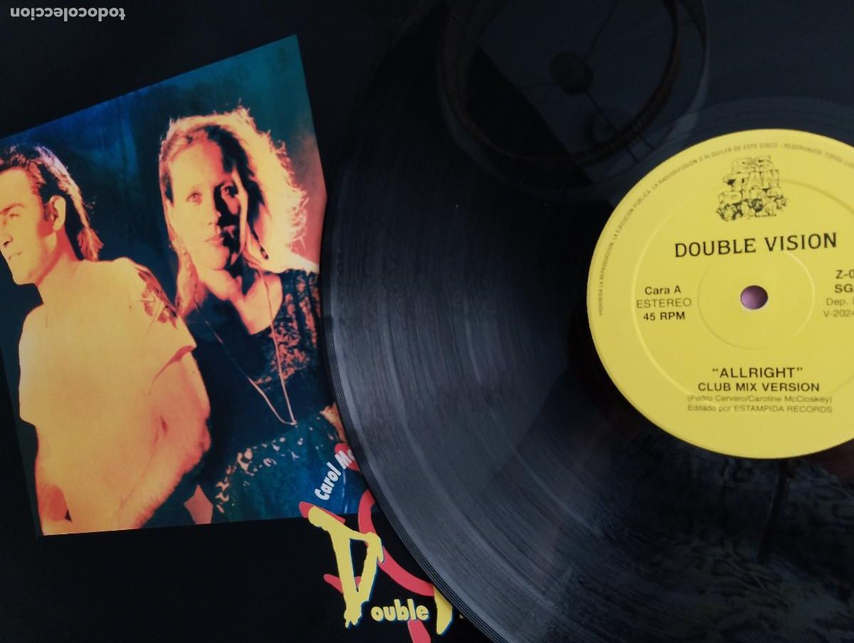Discos de vinilo: Double Vision &lrm;&ndash; All Right,1995 - Foto 4