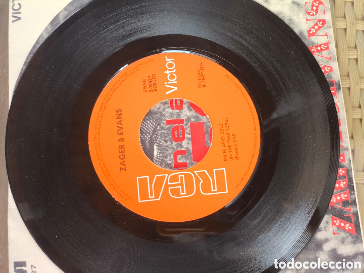 Discos de vinilo: Single de zager & Evans.lote.Z.n.203 - Foto 3