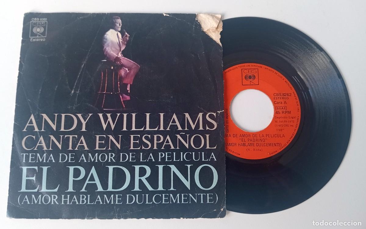 Discos de vinilo: SINGLE ANDY WILLIAMS - EL PADRINO