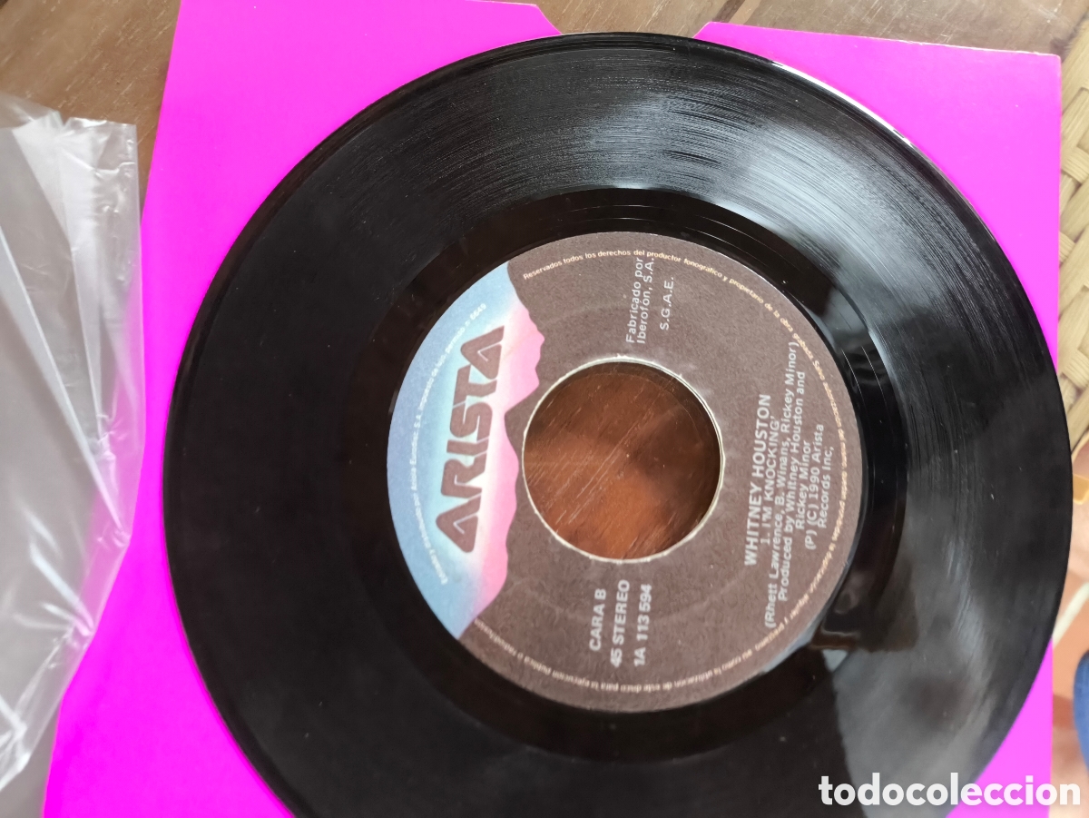 Discos de vinilo: Single de Whitney Houston.loye.W n.200 - Foto 4