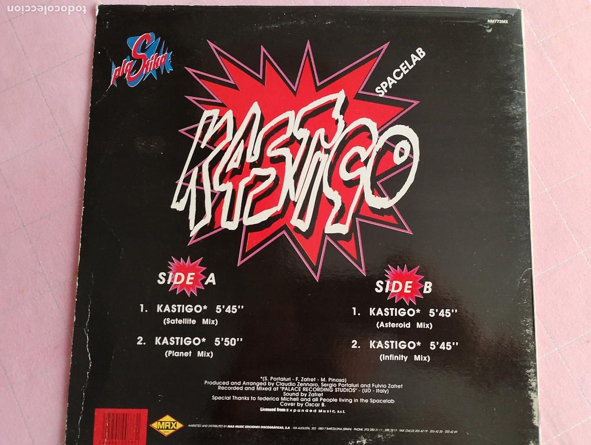 Discos de vinilo: Spacelab &ndash; Kastigo, 1993, techno - Foto 4
