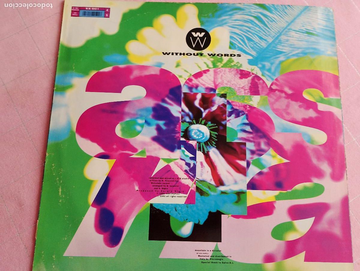 Discos de vinilo: Without Words &ndash; Assyrian,1991, techno - Foto 5