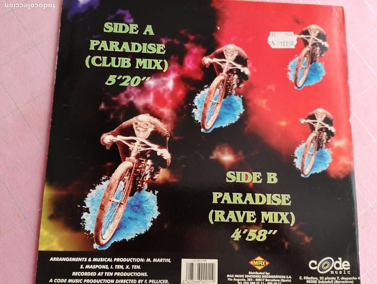 Discos de vinilo: Speed Limit &ndash; Paradise,1996, makina - Foto 4