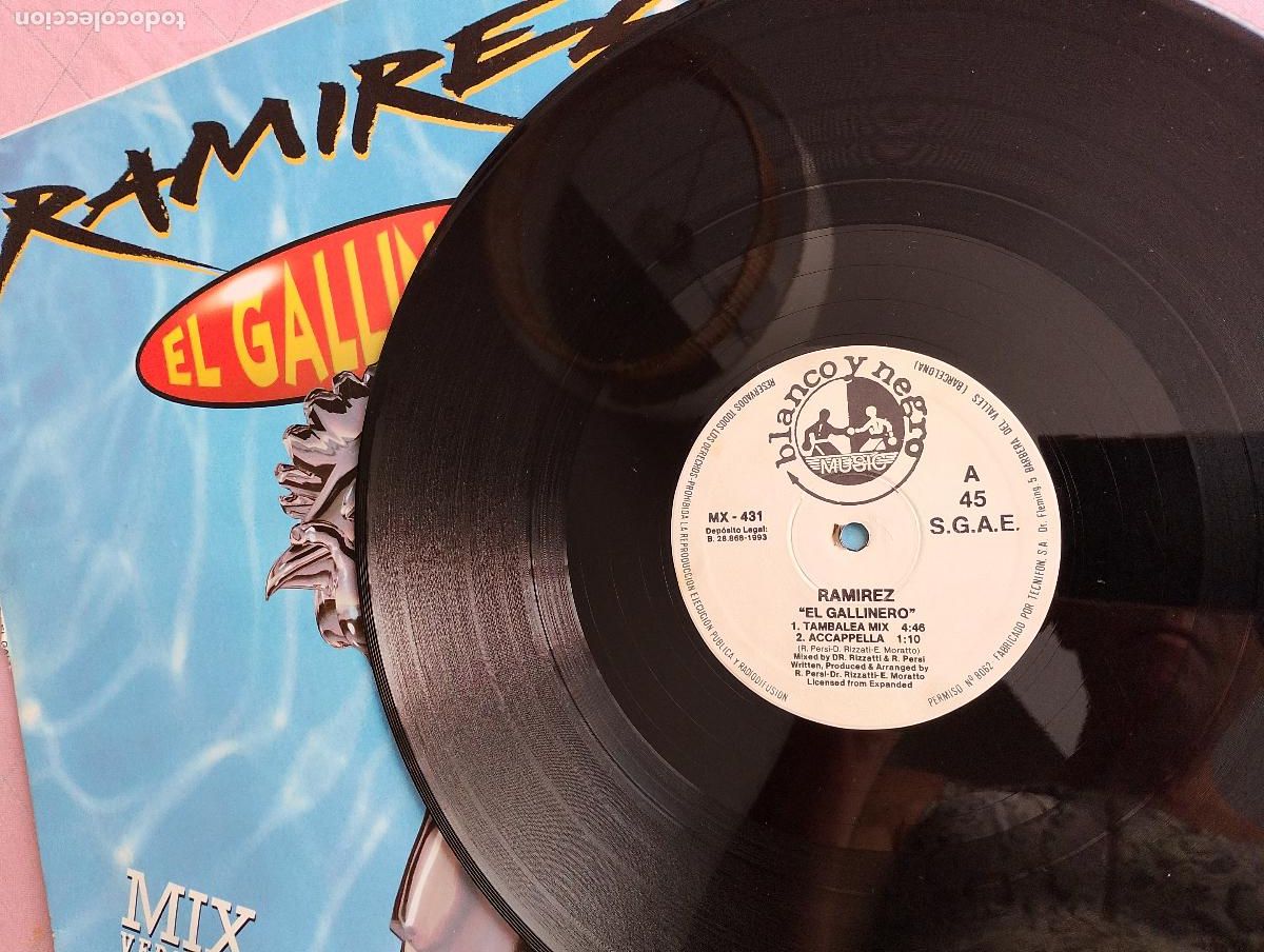 Discos de vinilo: Ramirez &ndash; El Gallinero, 1993 techno - Foto 2