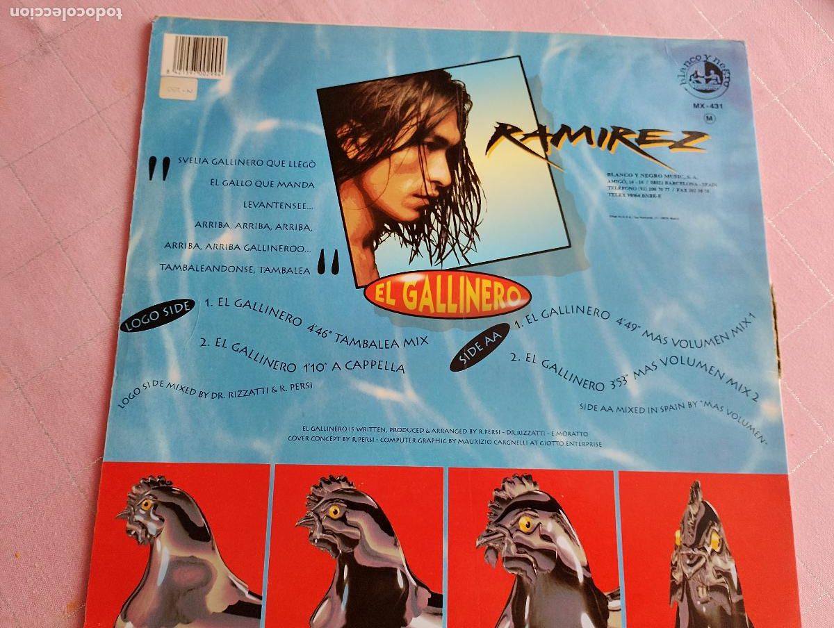 Discos de vinilo: Ramirez &ndash; El Gallinero, 1993 techno - Foto 3