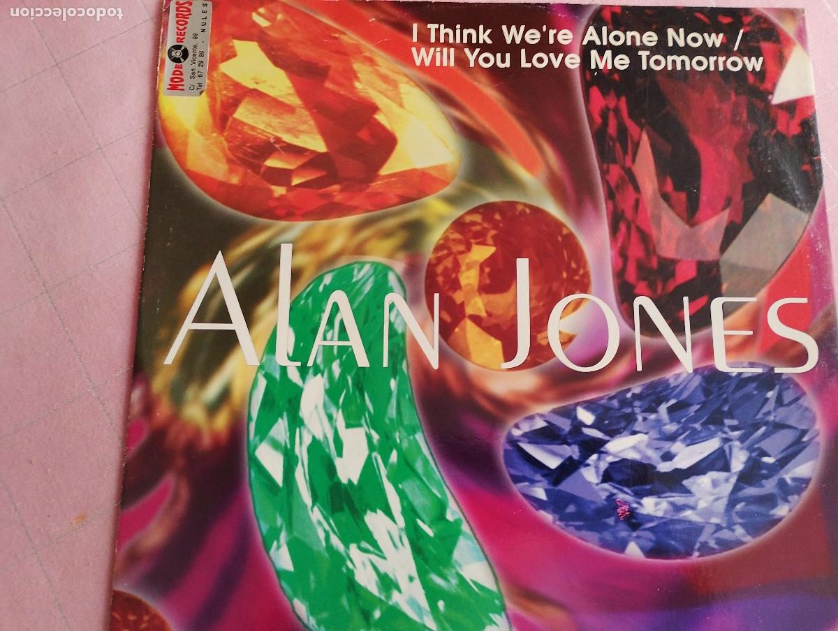 Discos de vinilo: Alan Jones (6) &ndash; I Think We're Alone Now Medley With Will You Love Me Tomorrow, 1993