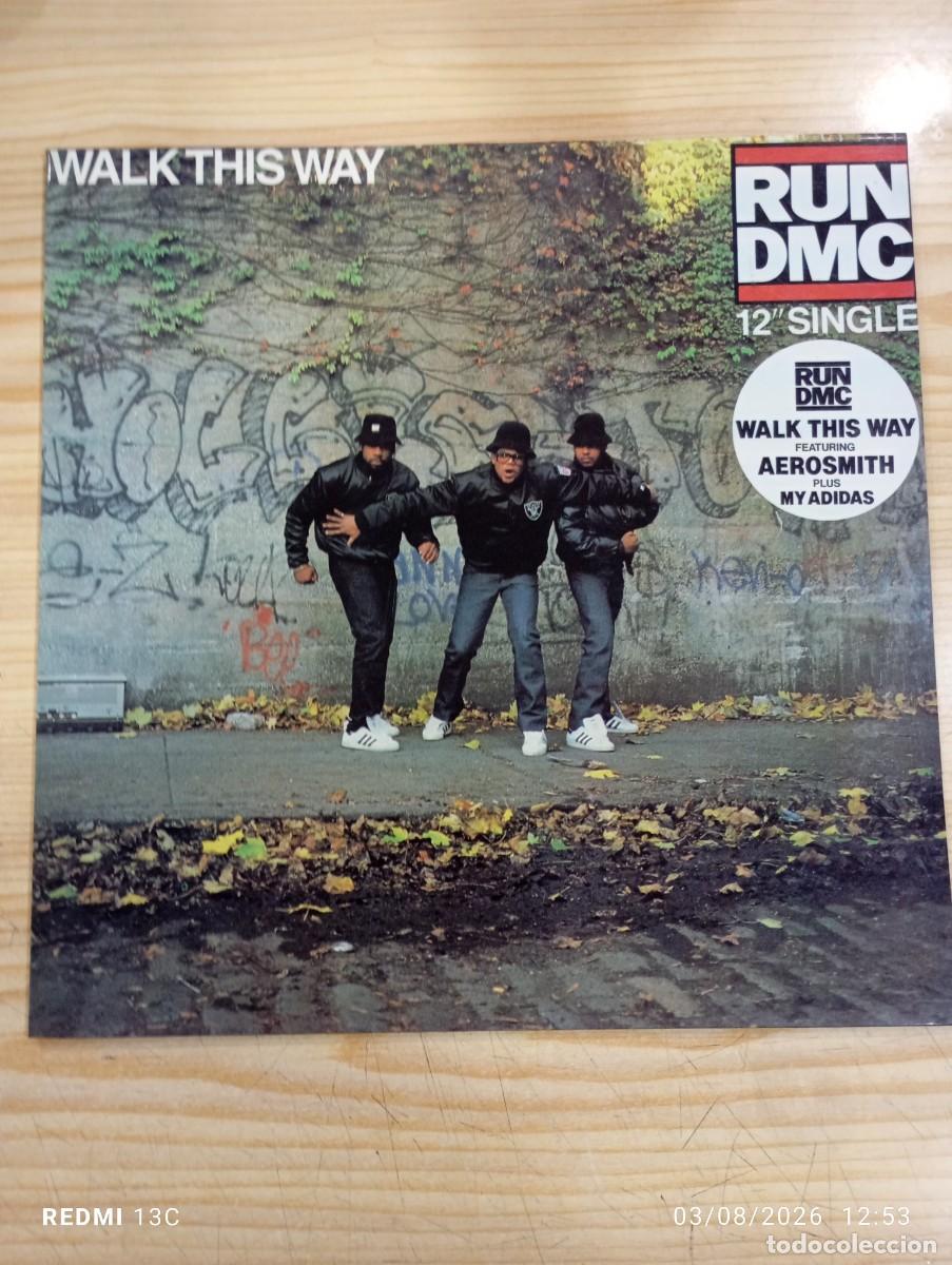 Discos de vinilo: Maxi 12&rdquo; - RUN DMC* Featuring Aerosmith &lrm;&ndash; Walk This Way