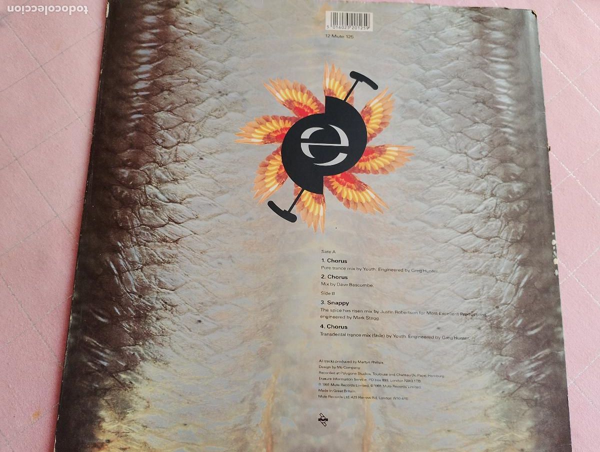 Discos de vinilo: Erasure &ndash; Chorus, 1991 - Foto 3