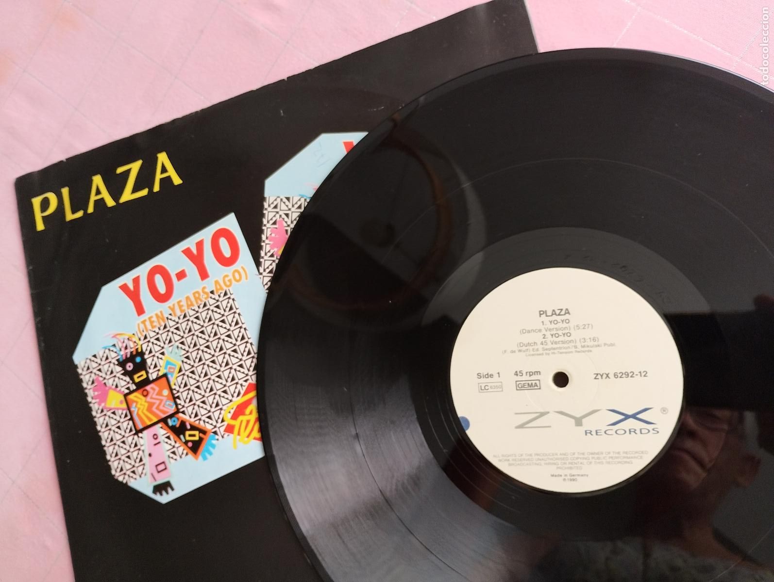 Discos de vinilo: Plaza &ndash; Yo-Yo (Ten Years Ago) 1990, techno - Foto 4