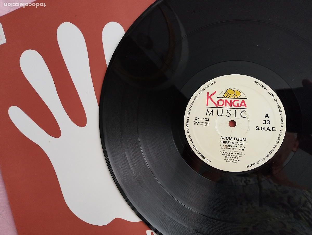 Discos de vinilo: Djum Djum &ndash; Difference,1991, techno - Foto 3
