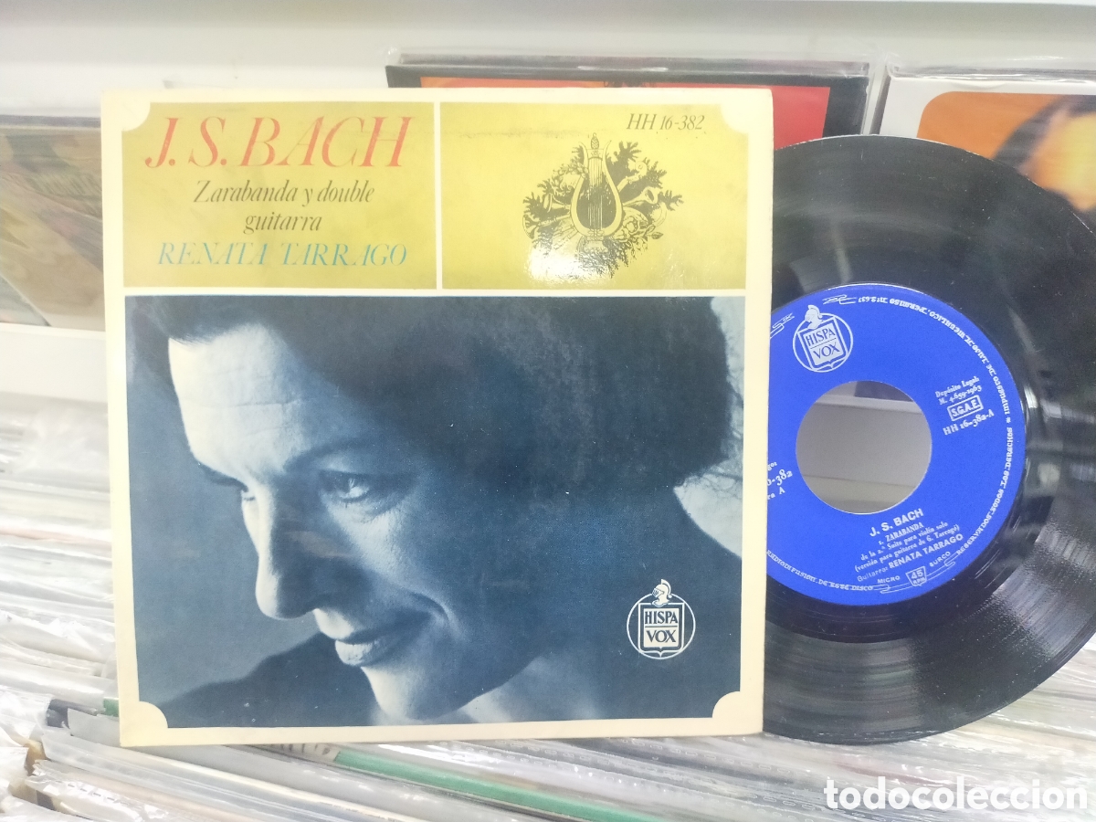 Discos de vinilo: Renata tarrago single Bach zarabanda Espa&ntilde;a 1963