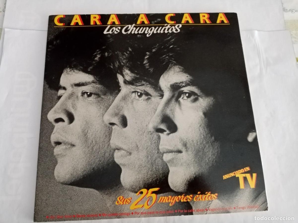 Discos de vinilo: CARA A CARA , SUS 25 MEJORES &Eacute;XITOS ( 2 LP.) . Los Chunguitos ( EMI )