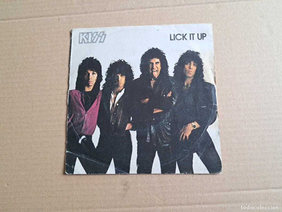 Discos de vinilo: KISS - LICK IT UP SINGLE 1983 EDICION ESPA&Ntilde;OLA
