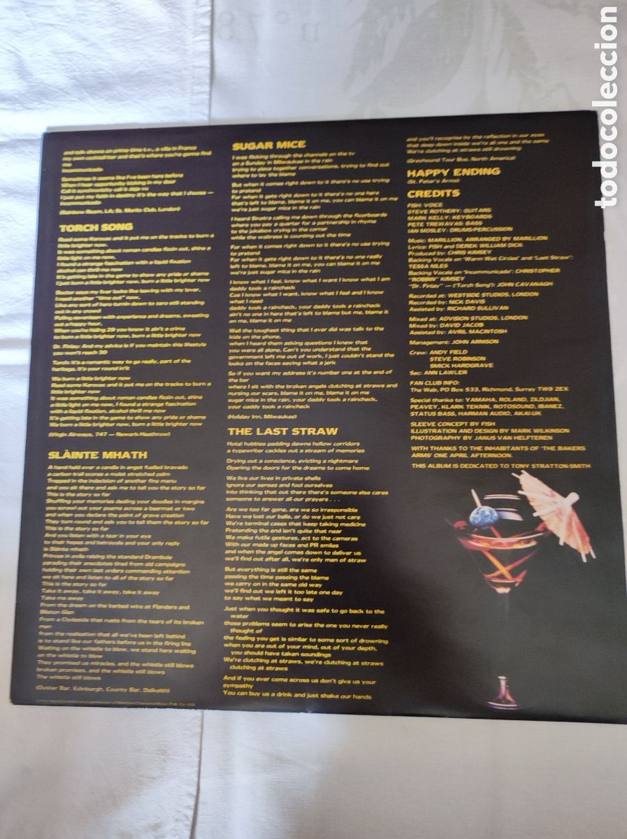 Discos de vinilo: MARILLION - CLUTCHING AT STRAWS - Foto 4