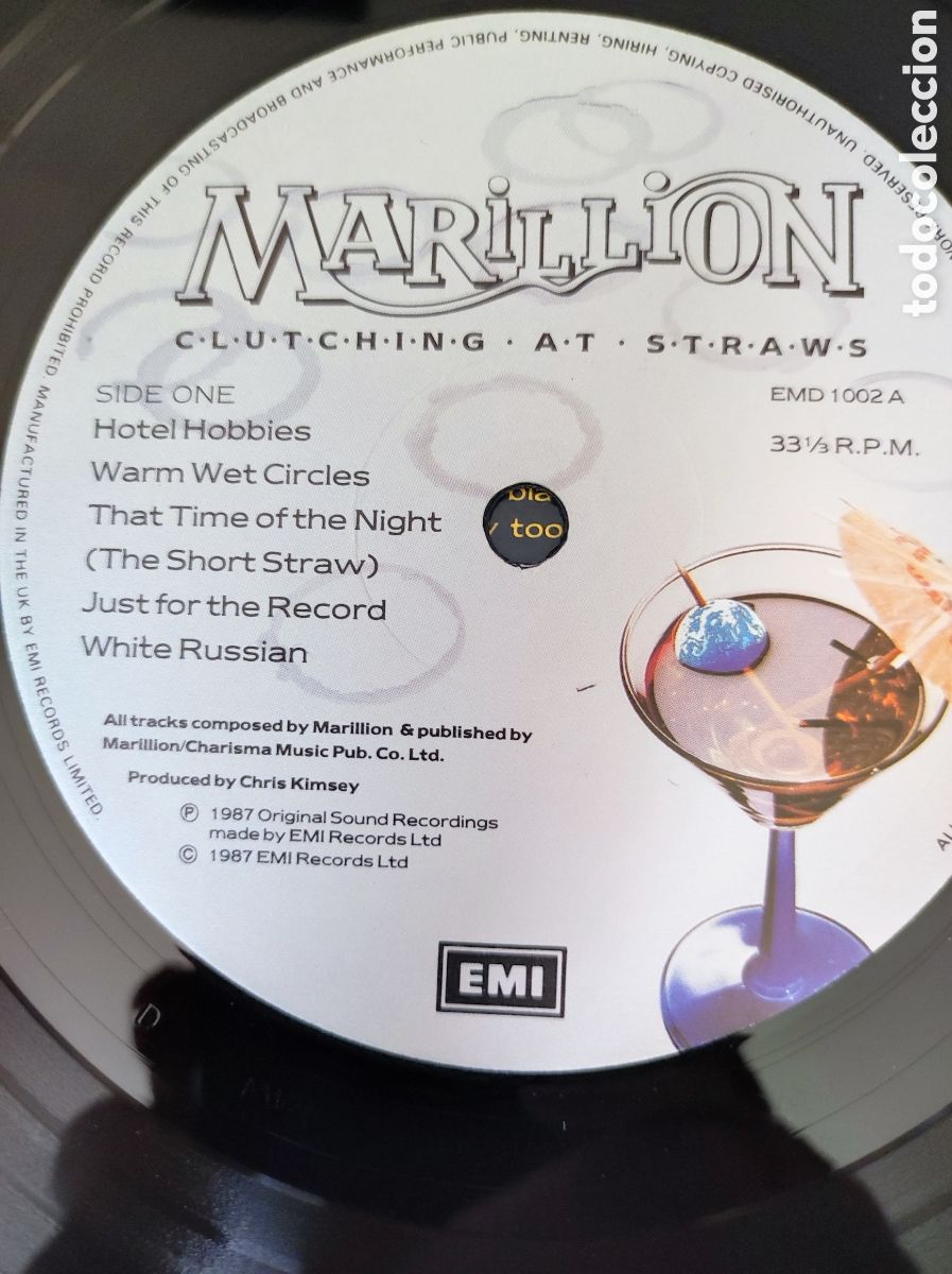 Discos de vinilo: MARILLION - CLUTCHING AT STRAWS - Foto 5