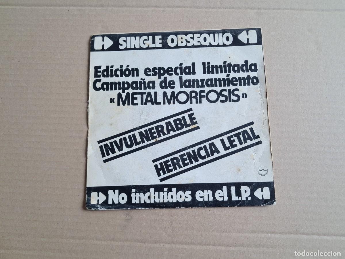 Discos de vinilo: BARON ROJO - INVULNERABLE SINGLE PROMOCIONAL 1983