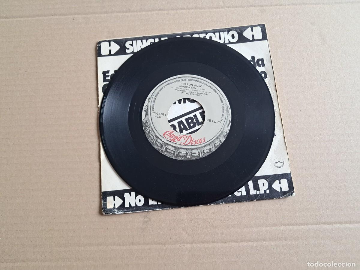 Discos de vinilo: BARON ROJO - INVULNERABLE SINGLE PROMOCIONAL 1983 - Foto 2