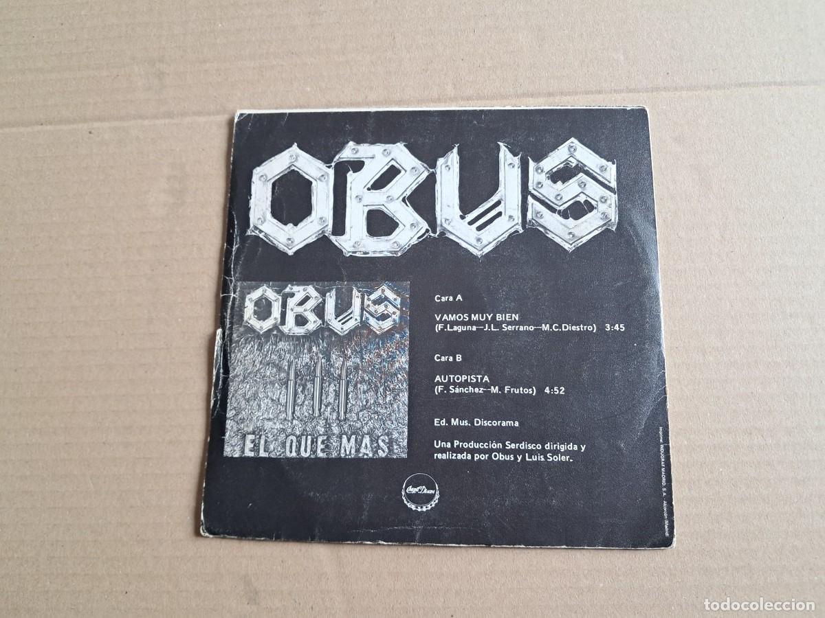 Discos de vinilo: OBUS - VAMOS MUY BIEN SINGLE 1984 - Foto 3