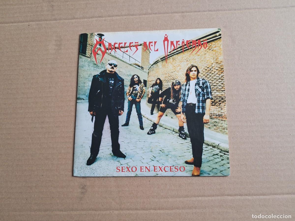 Discos de vinilo: ANGELES DEL INFIERNO - SEXO EN ENCESO SINGLE PROMOCIONAL 1992 EDICION ESPA&Ntilde;OLA