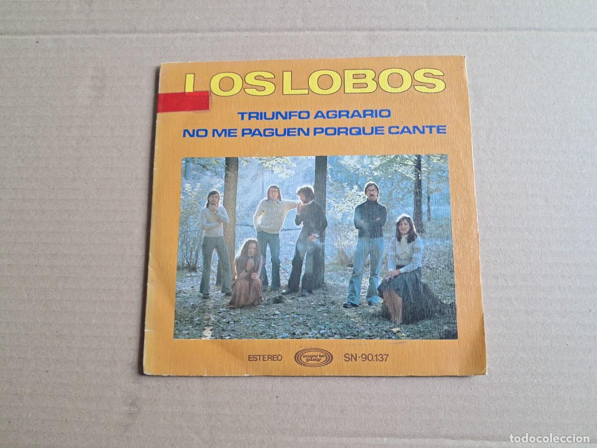 Discos de vinilo: LOS LOBOS - TRIUNFO AGRARIO SINGLE 1976 EDICION ESPA&Ntilde;OLA