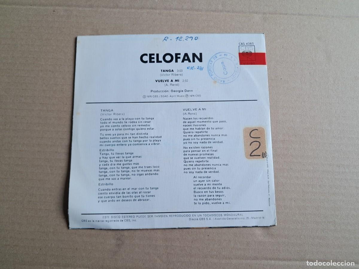 Discos de vinilo: CELOFAN - TANGA SINGLE 1976 - Foto 3