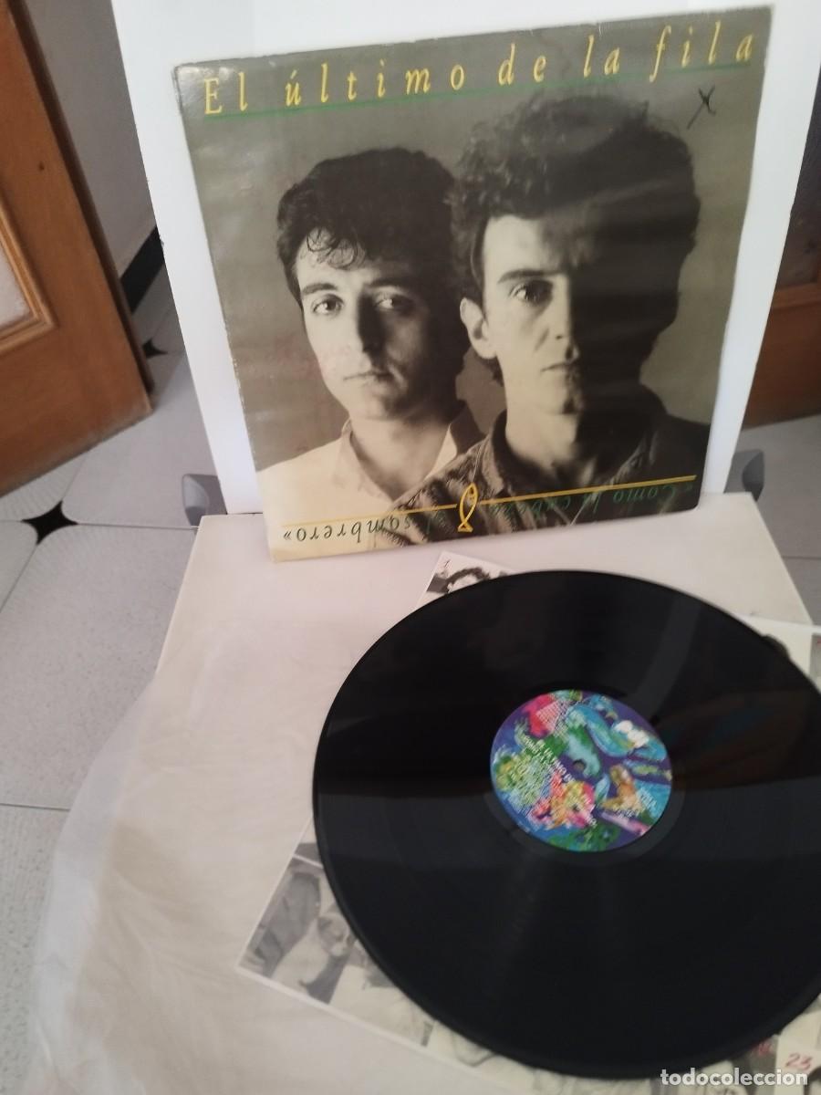 Discos de vinilo: El &uacute;ltimo de la fila, Como la cabeza al sombrero. Funda arrugada por humedad. Mejor, ver fotos. Lp.