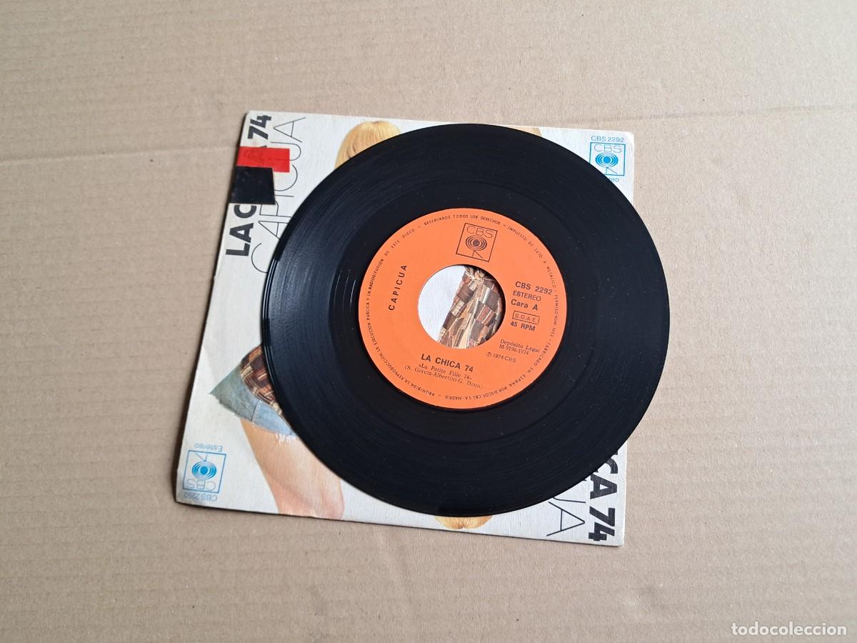 Discos de vinilo: LA CHICA 74 - CAPICUA SINGLE 1974 - Foto 2