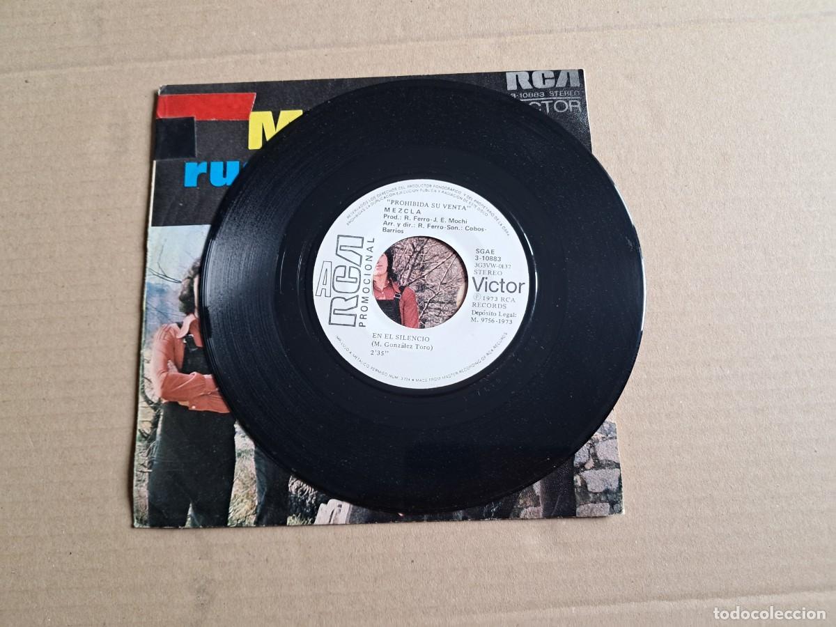 Discos de vinilo: MEZCLA - RUEDA LA RUEDA SINGLE PROMOCIONAL 1973 - Foto 2
