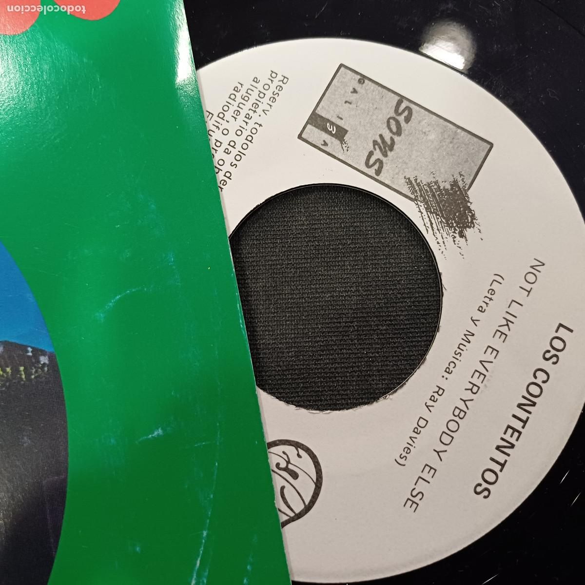 Discos de vinilo: LOS CONTENTOS/CUANDO RIES/SINGLE PROMOCIONAL. - Foto 2