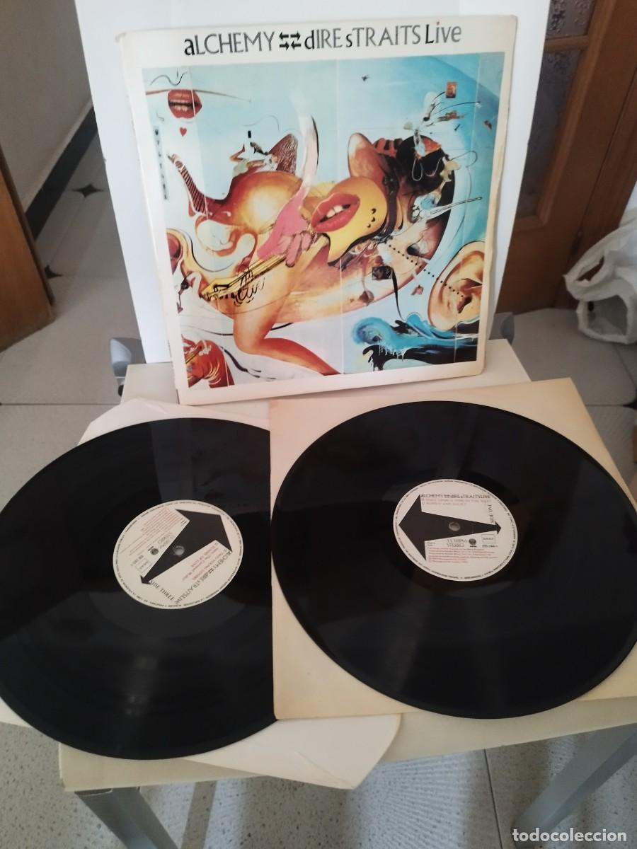 Discos de vinilo: Dire Straits &ndash; Alchemy (Dire Straits Live. Doble lp. Ruido de fondos y clics.
