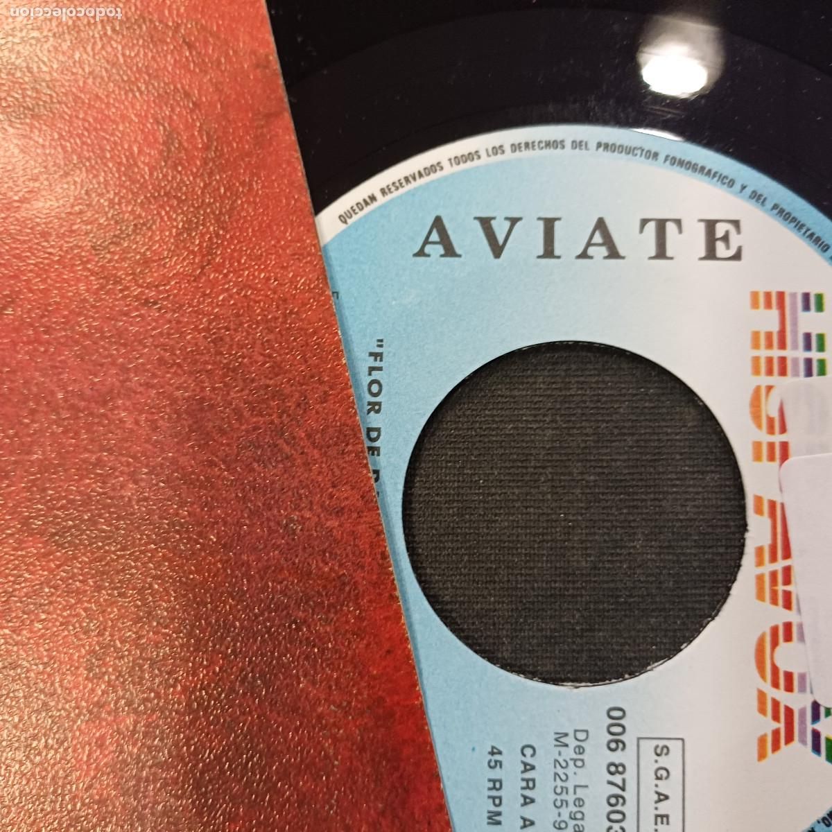 Discos de vinilo: AVIATE/FLOR DE PASION/SINGLE. - Foto 2