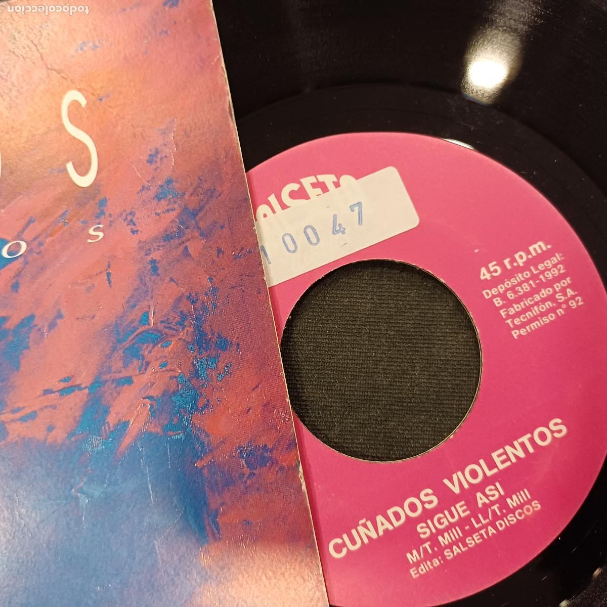 Discos de vinilo: CU&Ntilde;ADOS/VIOLENTOS/SINGLE. - Foto 2