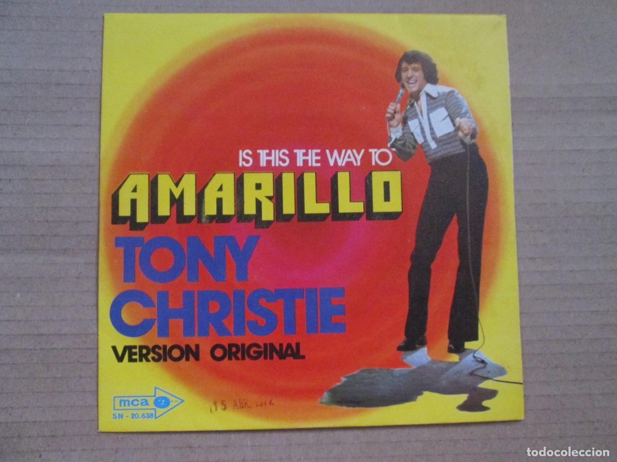 Discos de vinilo: TONY CHRISTIE - Amarillo / Love is a friend of Mine. Sungle. RARA LABEL. Ed espa&ntilde;ola 7&rdquo; 1972. VG+