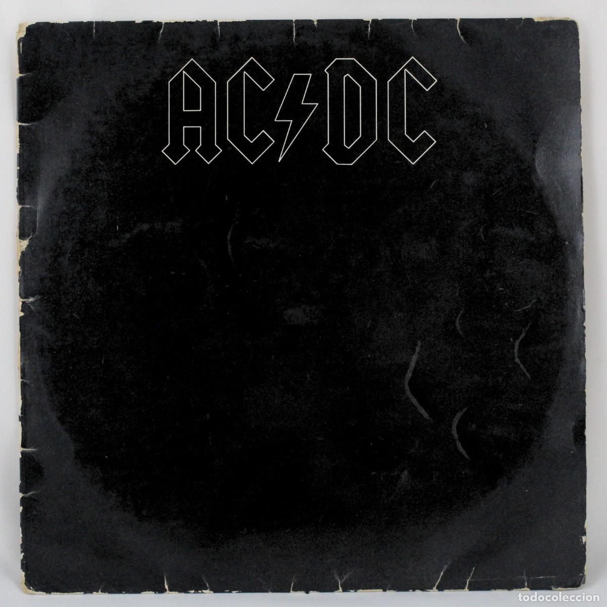 Discos de vinilo: AC/DC Back In Black LP Vinilo 1980 Espa&ntilde;a Atlantic Hispavox S90273