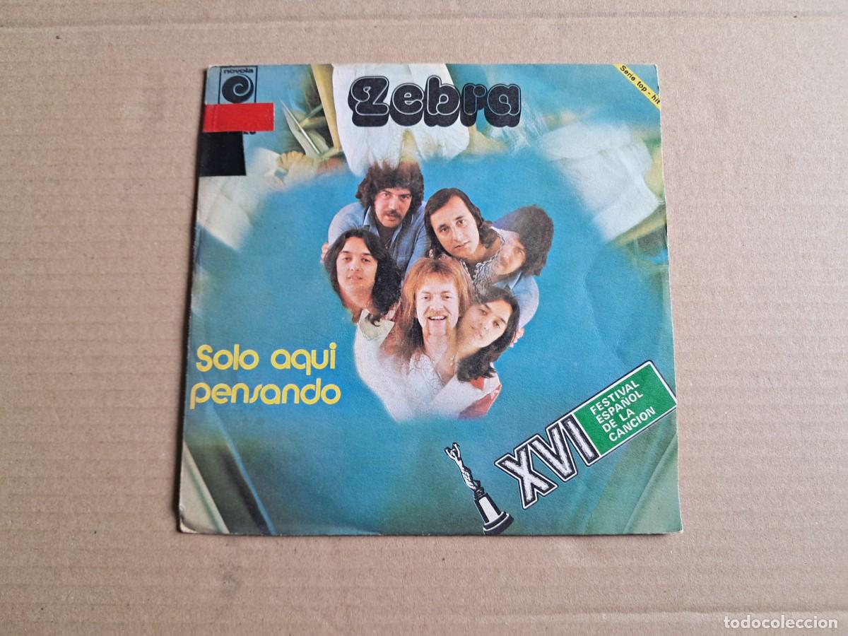 Discos de vinilo: ZEBRA - SOLO AQUI SINGLE PROMOCIONAL 1974