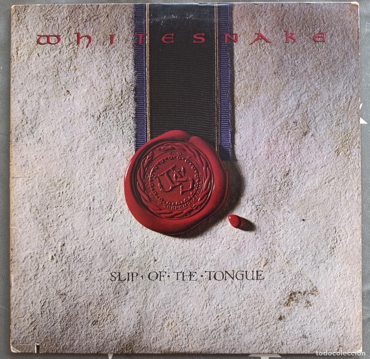 Discos de vinilo: WHITESNAKE &ndash; SLIP OF THE TONGUE LP 1989 1&ordf; EDICION USA CON ENCARTE - HARD ROCK