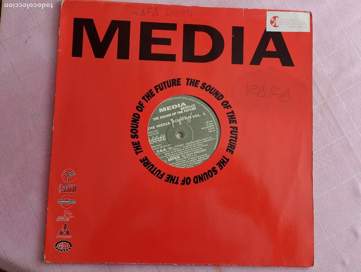 Discos de vinilo: The Media Technotrax Vol. 1, techno, 1991 - Foto 3